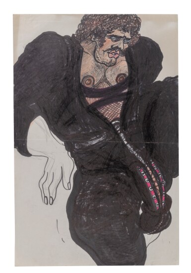Erotic drawing, circa 1985