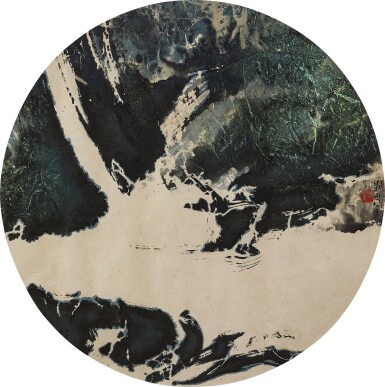 Liu Kuo-Sung 劉國松  | Down to the Water II  臨流圖