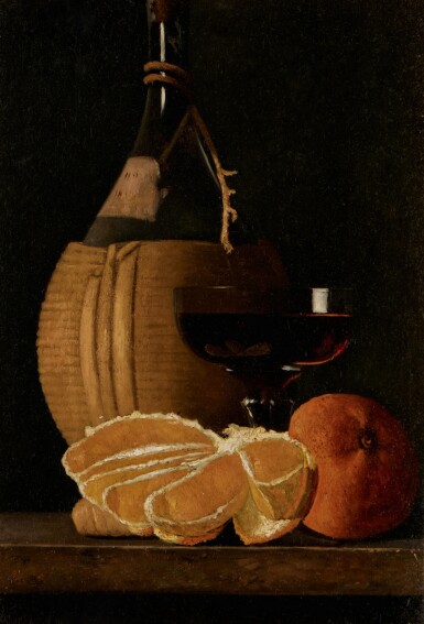 Still Life with Wine and Orange