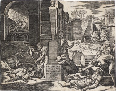 The Morbetto, or The Plague of Phrygia (Bartsch 417)