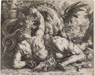 The Dragon Devouring the Companions of Cadmus (Bartsch 262; Hollstein 310; Strauss 261; New Hollstein 329)