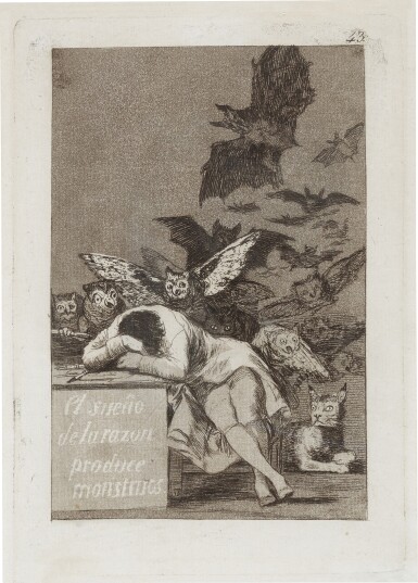 The Sleep of Reason Produces Monsters (El sueño de la razón produce monstruos) (Delteil 80; Harris 78)