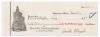 ORVILLE. Check Signed, to his household servant William Lewis, in the amount of $8,
