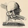 Jules Feiffer with cigar