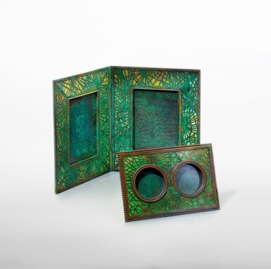 Two "Pine Needle" Double Photograph Frames