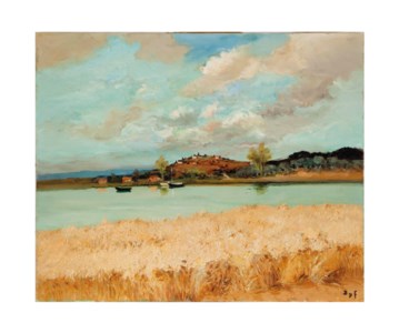 Rivière dans les blés