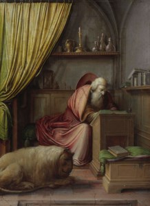 Saint Jerome in his study