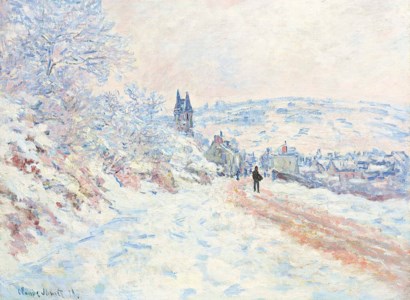 Claude Monet, La route de Vétheuil, effet de neige