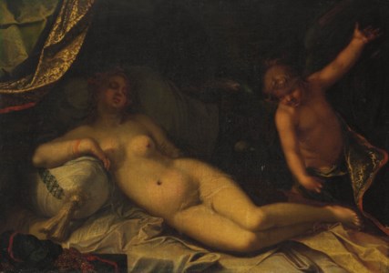 Abraham Bloemaert, A mythological scene, perhaps Venus and Cupid
