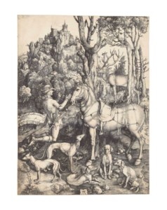 Albrecht Dürer, Saint Eustace (B. 57; M., Holl. 60; S.M.S. 32)