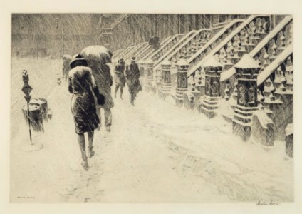 Stoops in Snow