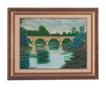Le vieux ponte de Cheny sur l'Armançon (Yonne)