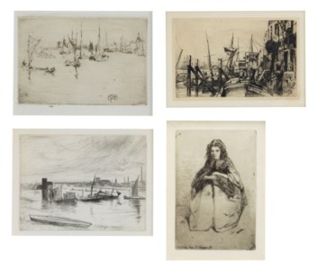 A Group of Four Etchings