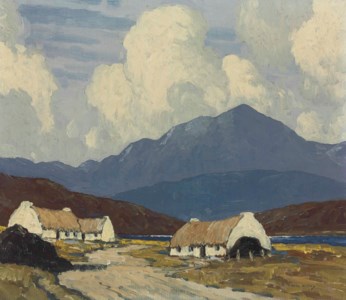 Roadside Cottages, below Mweelrea Mountain