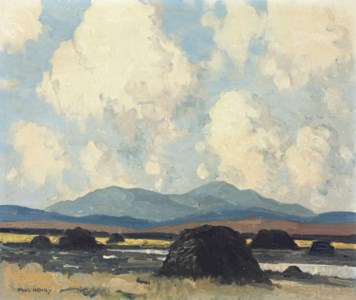 Peat stacks, Galway