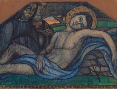 Déploration sur le corps du Christ
