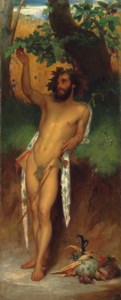Frederic, Lord Leighton, P.R.A., Pan 'O thou, to whom Broad leaved fig trees even now foredoom Their ripen'd fruitage' (Keats, Endymion )