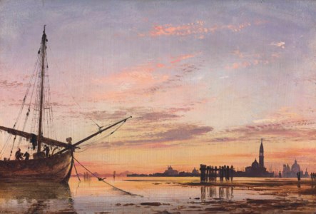 View across the Lagoon, Venice, sunset
