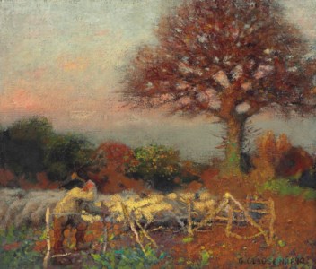 Sheepfold at early morning