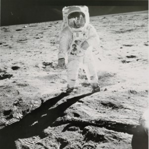 Apollo 11 Mission, Aldrin on Moon Surface, 1969