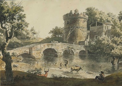 The Ponte Lucano and the Tomb of the Plautii, Rome