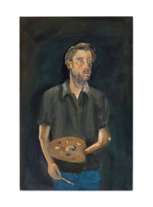 Albert Oehlen, Selbstporträt mit Palette (Self-portrait with Palette)