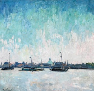 A view of Amsterdam seen from the IJ