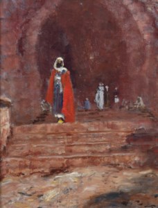 Arabier voor een stadspoort