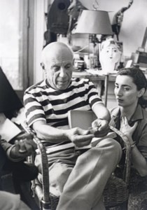 Picasso avec Jacqueline, Villa La California, 1960