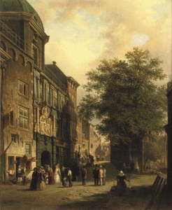 Daily activities near the Groothoofdspoort, Dordrecht