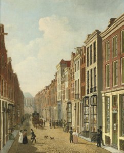 The Kalverstraat with the Nieuwe Kerk beyond, Amsterdam
