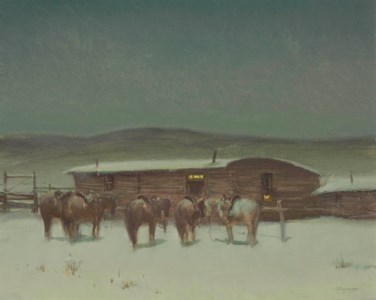 A Poker Game in the Bunkhouse