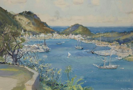 Bateaux dans le port de Saint-Barthélémy