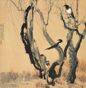 Xu Beihong, Magpies on Branches