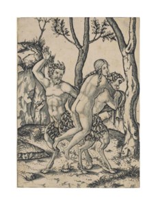 Two Satyrs punishing a Nymph