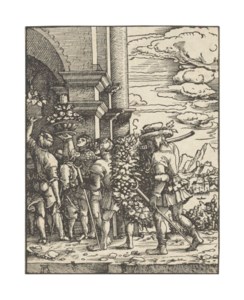 The Spies returning from the promised land (Joshua and Caleb)