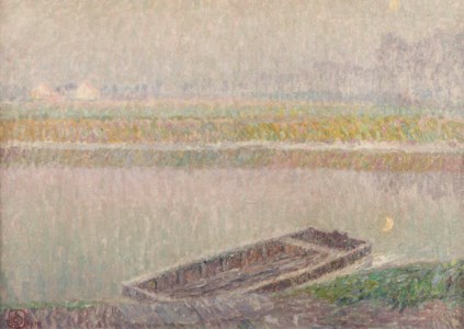 Early morning near the river Leie