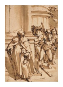 Saint Anthony pursued by demons