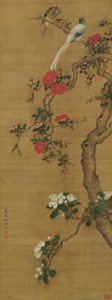 Birds and Camellias