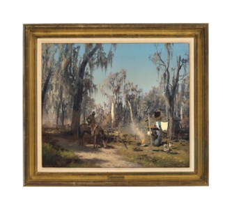 Hermann Herzog, Southern Hardwood Swamp Scene