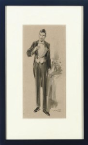 Man with goatee wearing tuxedo