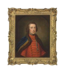 Portrait of Francis Scott, Earl of Dalkeith (1721-1750), half-length, in Hussar uniform, in a feigned oval