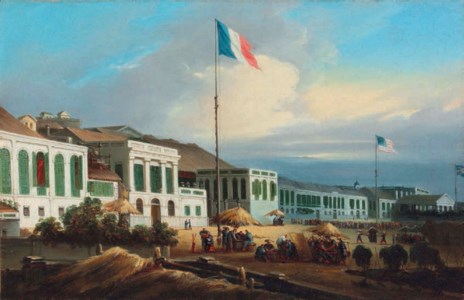 The French, American and British factories at Canton