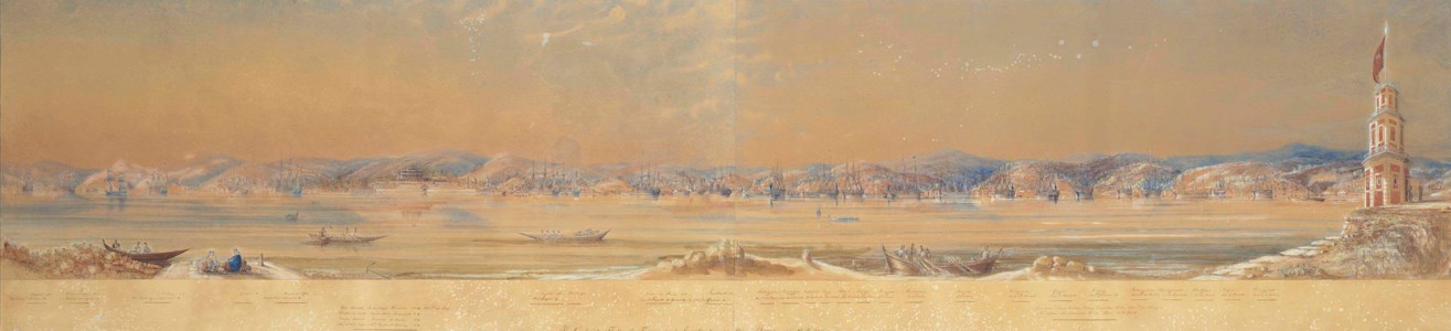 The Combined Fleets of France and England in the Bosphorus AD. 1854
