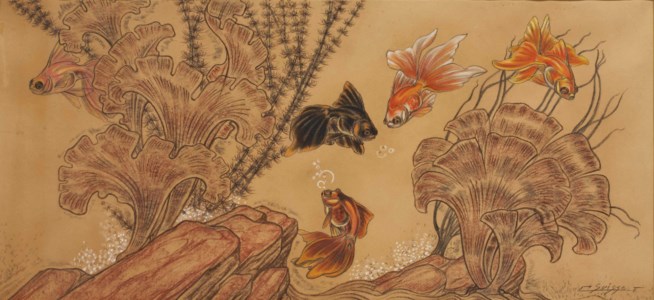 POISSONS JAPONAIS, VERS 1930