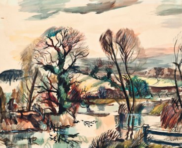 The Mill pond, Essex; and On the Moor, South Yorkshire