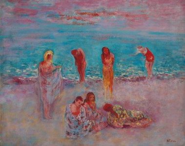 Figures on a beach