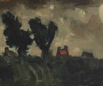 Landscape with houses