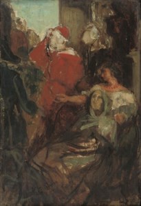 A cardinal giving his blessings
