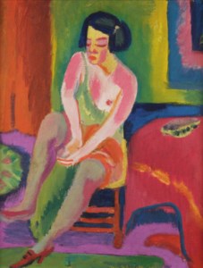 Seated nude